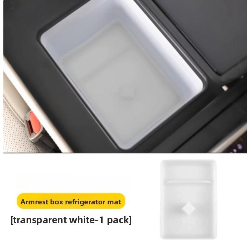 For BYD Denza N9 & N8L Car Central Control Refrigerator Beverage Fixing Grid Fit Silicone Pad Anti Slip Cup Holder Upgrade Parts