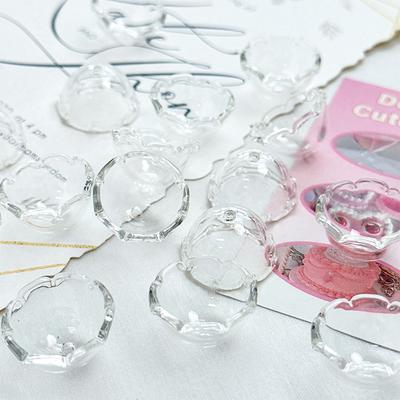 20Pcs/Set Jellyfish Keychain Wind Chimes Beads Caps Charms For Jewelry Making Diy Decorations Wind Bell Pendant Earrings Accesso