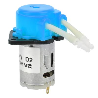 D2 2*4мм DC 24В DIY Перистальтичний рідинний насос Дозувальний насос для лабораторної аналітики(синій)