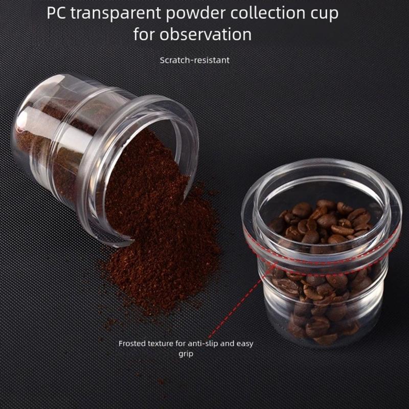 Matte Textured Coffee Measuring Cup 58mm Professional Thickened PC Construction Easy Cleaning Suitable for Portafilters
