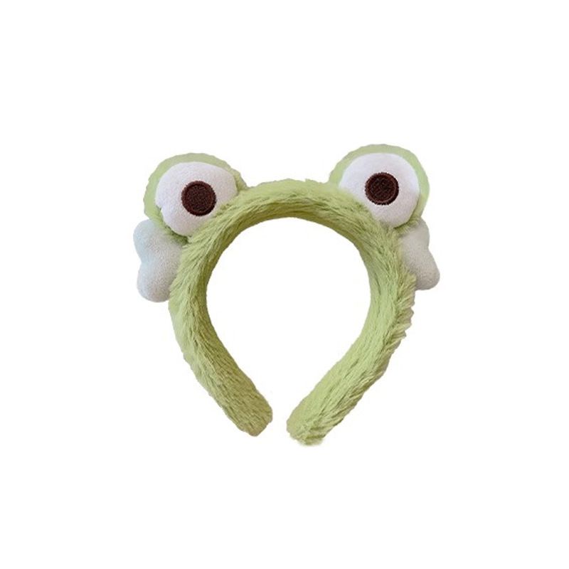 Мила Нова Мультяшна Плюшева Пов'язка для Жінок, Ідеальна для Вмивання Обличчя та Нанесення Масок для Обличчя. - Затискач для обруча.