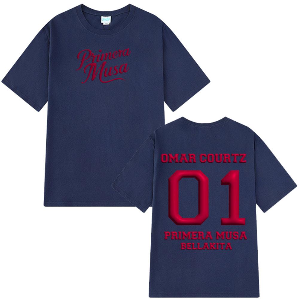 Rapper Omar Courtz Print Fashion Vintage Graphics Tshirt Men Women T-shirts Streetwear Loose Casual High Quality Cotton T-shirts