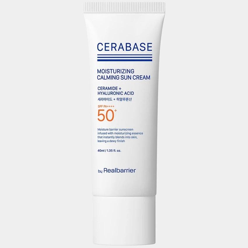 [by Real Barrier] Cera-Base Moisturizing Calming Sun Cream - SPF50+ PA++++ Skin Barrier Hydrating Tone-Up Makeup Base, 40ml | Olive s K-beauty 40ml x 1EA