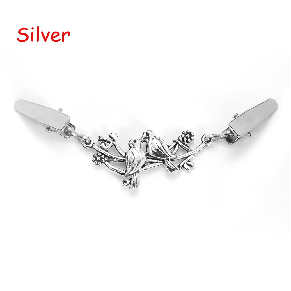 Fashion Retro New Cardigan Clip Sweater Blouse Pin Duck Clip Clasps Shawl Brooch