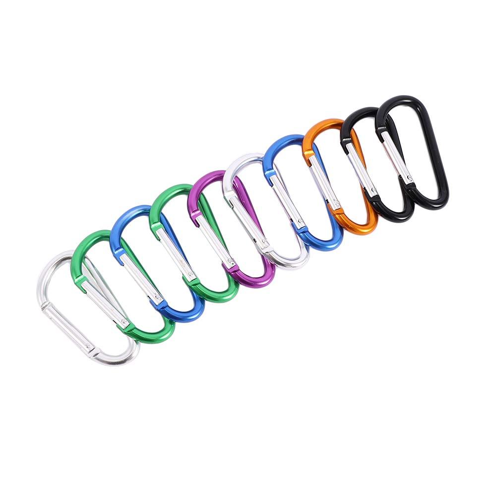 Quick-release Lightweight Camping D-shape Fishing Hiking Buckle Hook Carabiner Keychain