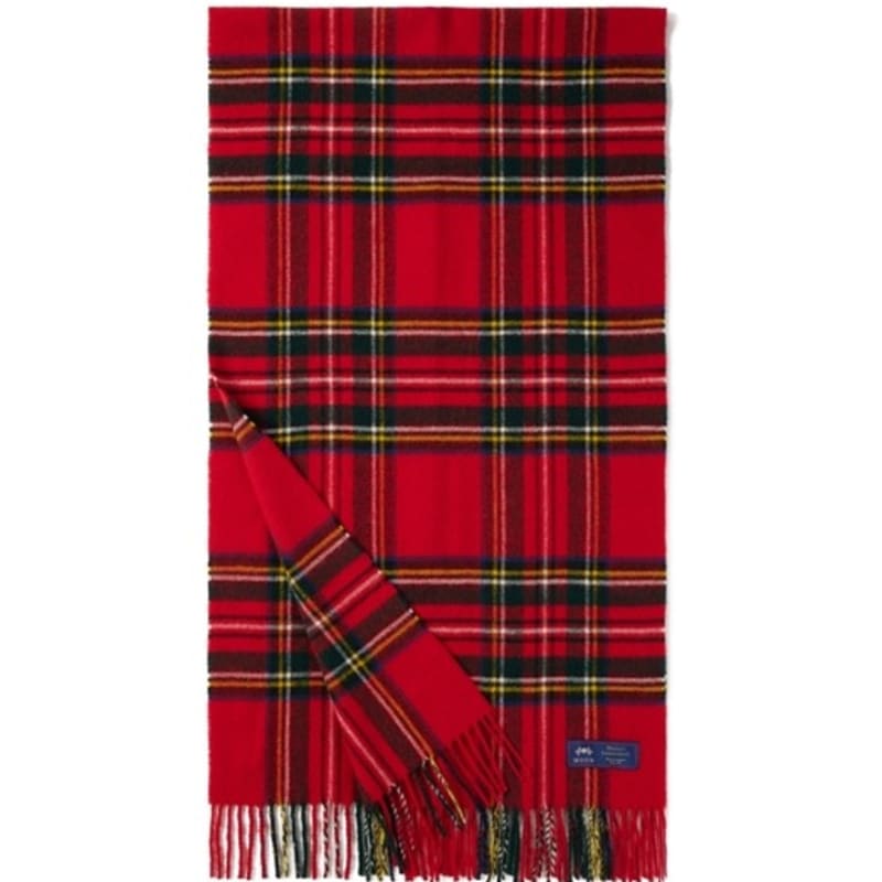 

ABRAHAM MOON Шаль-шарф из мериносовой шерсти 50 см - Королевский Стюарт FREE