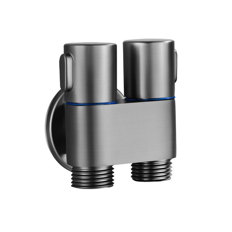 Zinc Alloy Angle Valve Wall Mount Toilet Bidet Sprayer Set One In Two Out Water Cleaning Sprayer for Bathroom Toilet Accessories