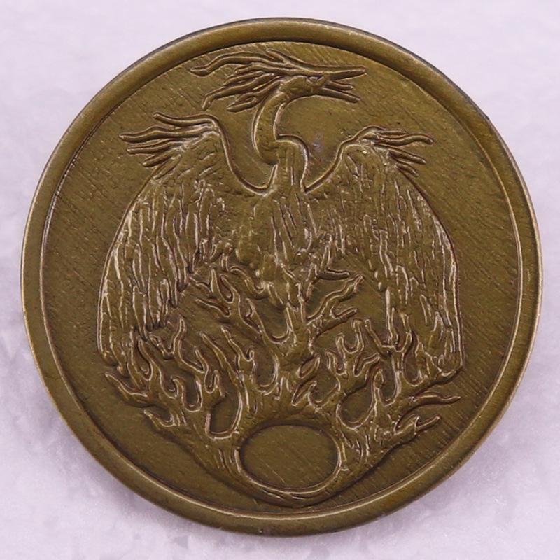 Phoenix Retro Brooch Badge