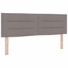 Box Spring Bed with Mattress Taupe 140 x 190 cm Fabric