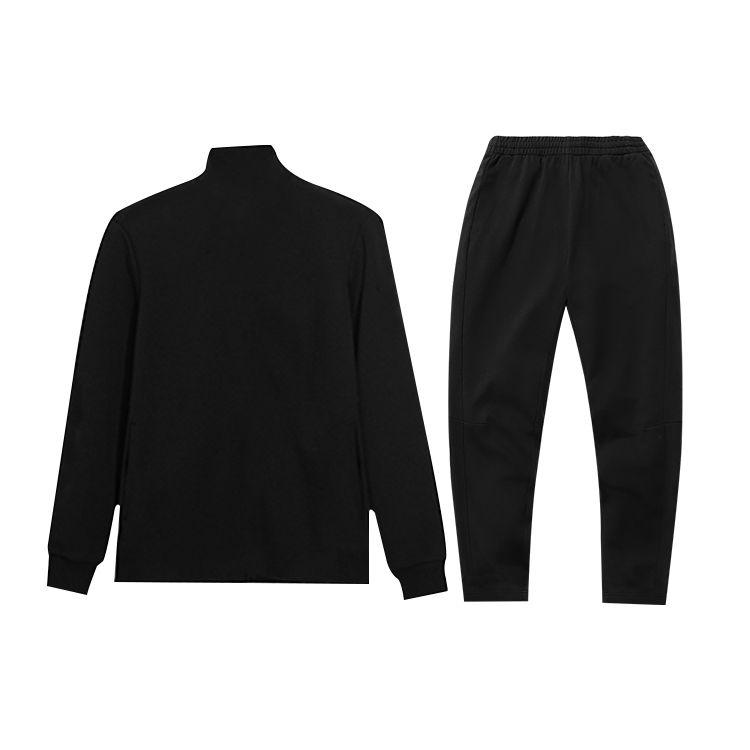 Li-Ning SS22 Stand Collar Sweatpants Casual Running Sports Hoodie Set Men Sets Black AWES011-2