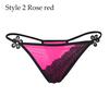 1PC Lady Erotic Lingerie Sexy Lace Flowers Panties Low Waist G-string Transparent T-back Briefs Women Charming Thongs Underwear
