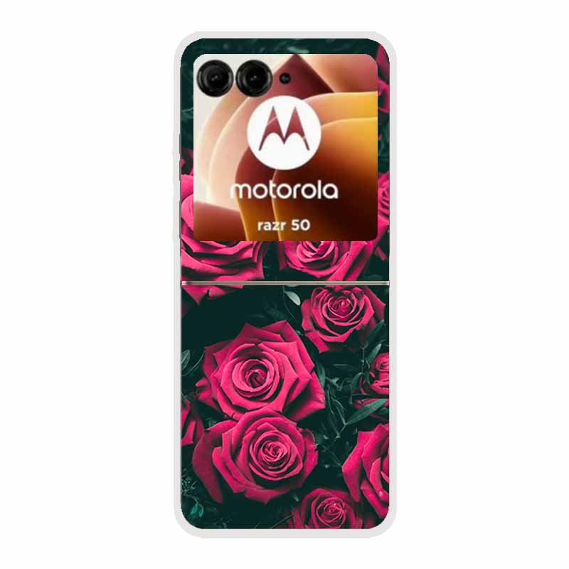 

Чехол для Motorola Razr 50 Ultra Животные Жесткий Пластик ПК Задняя Крышка Телефона Для Motorola Moto Razr50 razr+ 2024 Прозрачный Coque -Moto Razr 50 Ultra