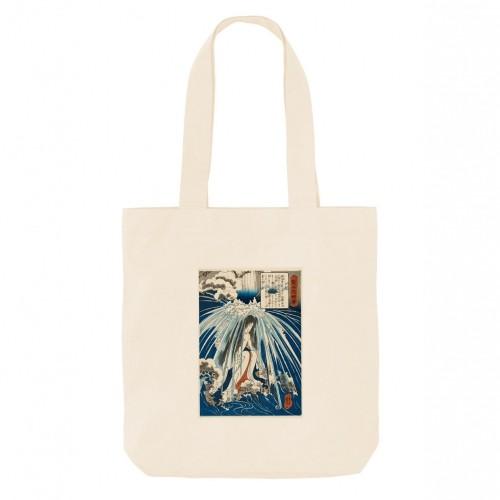 Apoh Kuniyoshi In The Waterfall Ashmolean Museum Tote Bag