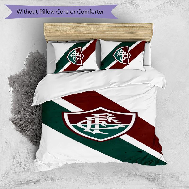 Fluminense FC Printed 3PCS Bedding Set Soft Breathable Duvet Cover Pillowcases Set Washable Bedroom Decor Home Gift