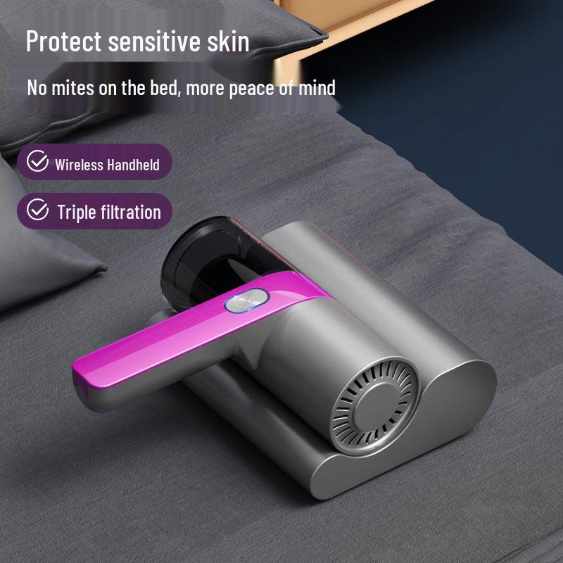 Cordless Handheld Vacuum & UV Mite Remover for Home & Bed
