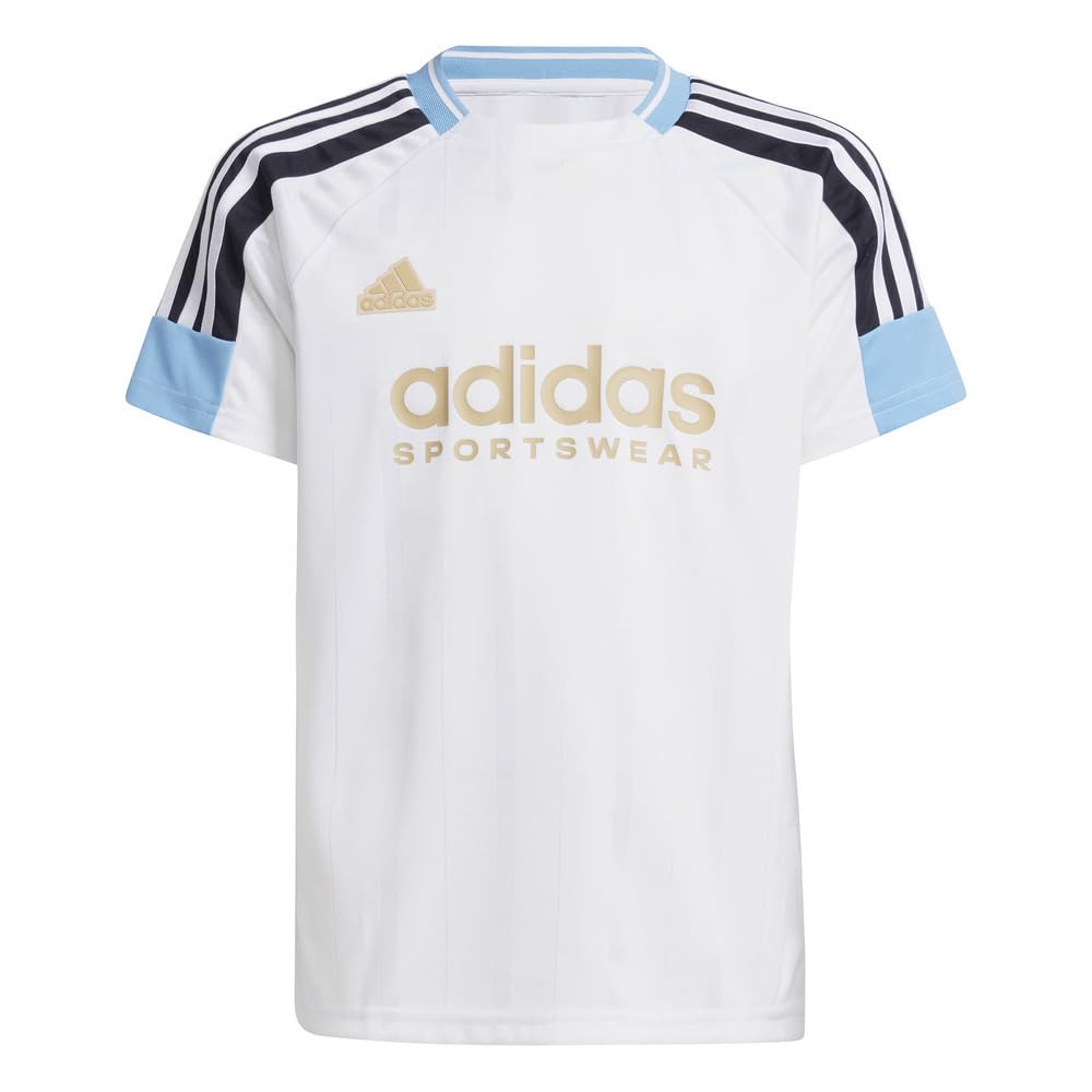 

Adidas Подростковая футболка с коротким рукавом Tiro Nations Pack JUG34-IY0143 (Белый Синий/130/Юн)