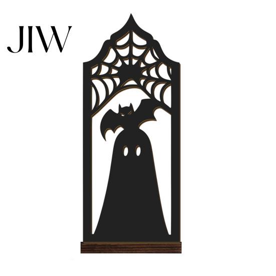 Gothic Tea Light Stand Halloween Candle Holder, Hollow Silhouette Holder for Lights, Dark Aesthetic Home Decor Style Pumpkin Ghost Cat Bat Tabletop