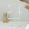 Fashion Tiara-Crown Headband Display Rack Gold/White Metal Princess Crown Stand