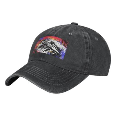 Ryba z ostrymi zębami Letnia Klasyczna Moda Męska Czapka Trucker Bawełniana Oddychająca Damska Czapka Kowbojska Outdoorowa Rekreacyjna Czapki do Koszykówki