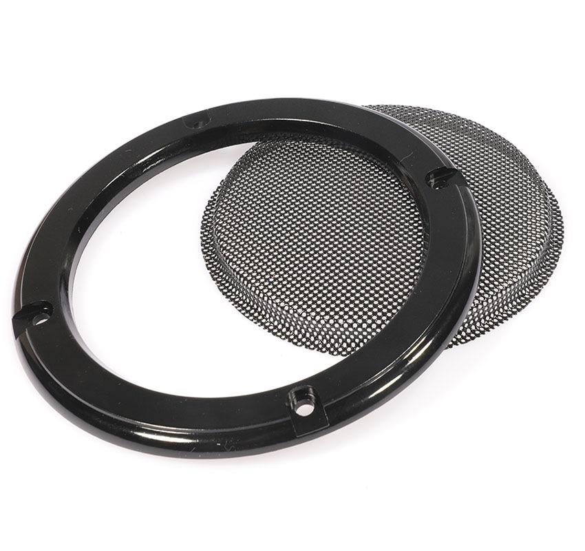 Silver Iron Mesh Speaker Protective Ring - Durable Dustproof Audio Cover