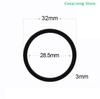 10Pcs Black Soft Silicone O-rings Gaskets Rubber Food Grade For Nespresso Stainless Steel Coffee Refillable Capsules Body Cup