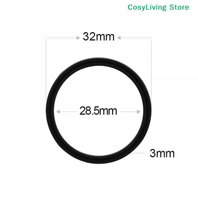 10Pcs Black Soft Silicone O-rings Gaskets Rubber Food Grade For Nespresso Stainless Steel Coffee Refillable Capsules Body Cup