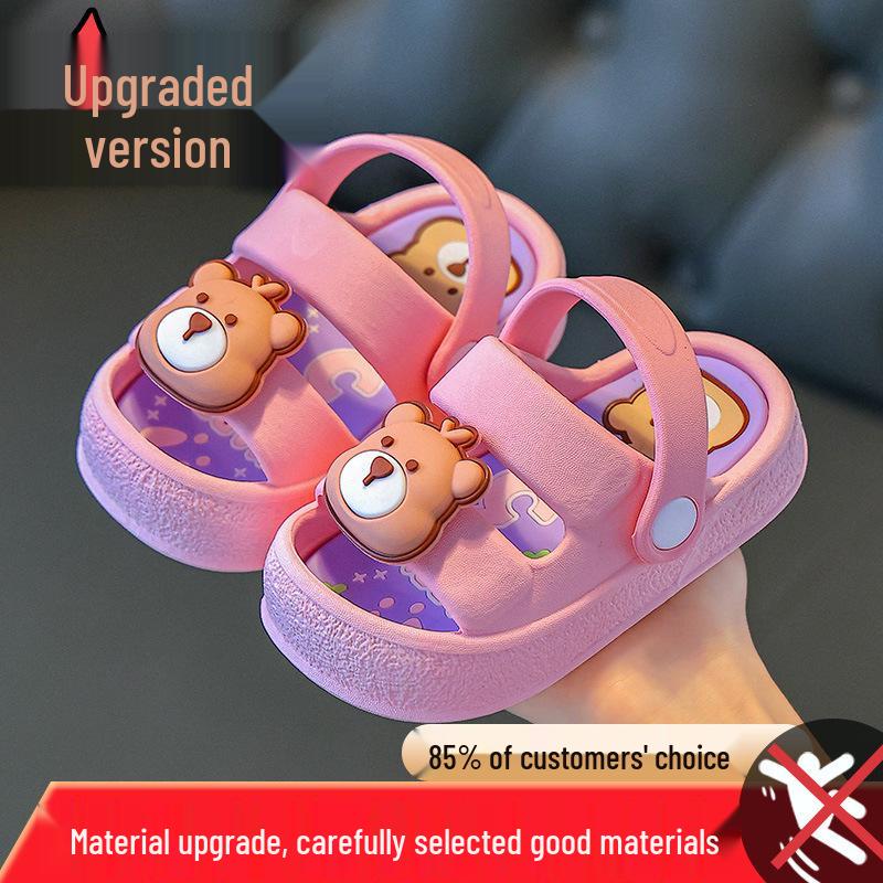 2026 Kids' Closed-Toe Summer Beach Slippers for Toddlers - Girls & Boys