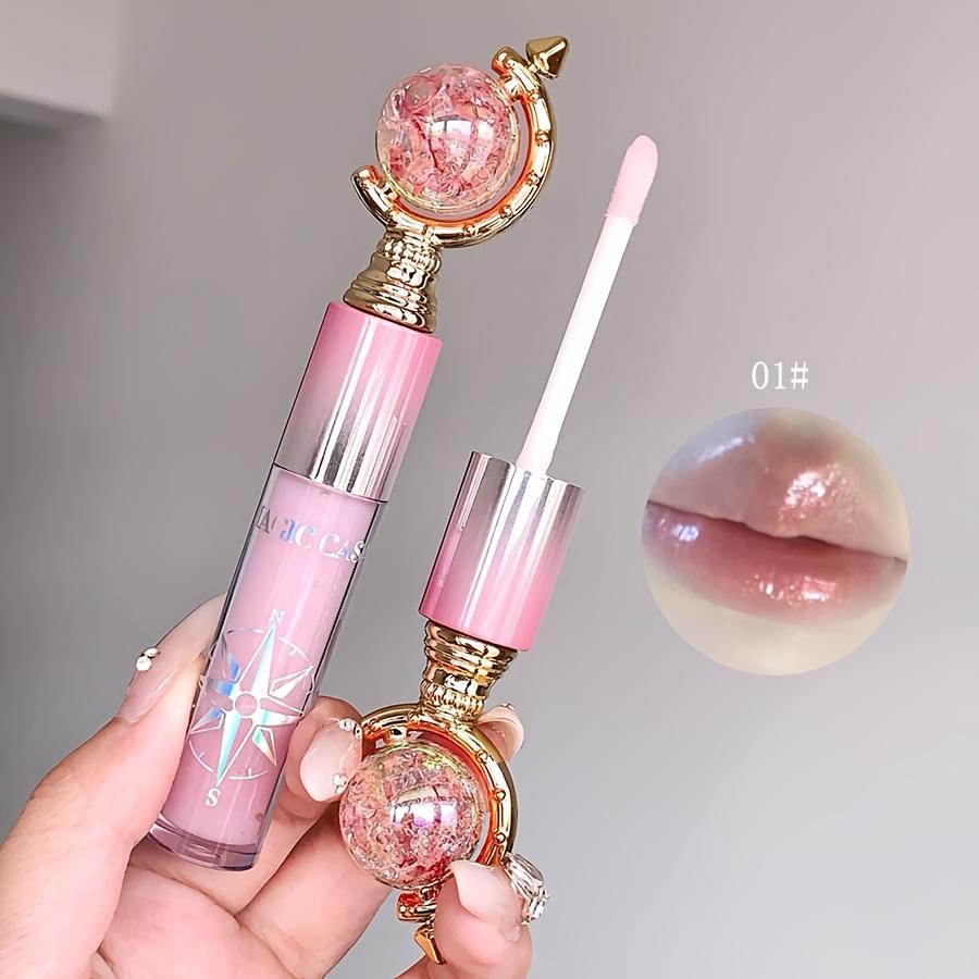 Hydrating Lip Gloss Long-Lasting and Non-Staining Glass Lipstick with Earth Design, Glossy Finish Beauty Essentials Glossy Finish Lipstick