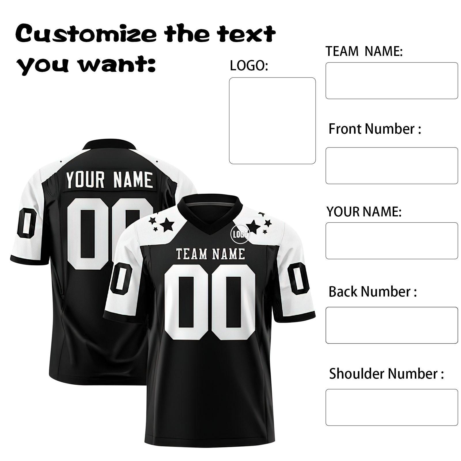 

Индивидуальные футбольные майки с персонализированным напечатанным названием и номером команды, спортивная форма для мужчин, женщин, молодежи S чёрный