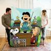 Cartoon 2026 New Kawaii Snoopy Children Warm Soft Anime Blankets for Sofa Bed Cover Blanket Suitable for Birthday Souvenir Gifts