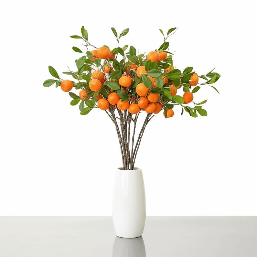 Faux Orange Artificial Orange Fruit Luxury Fake Plants Simulation Fruit Tree Holiday Party Wedding