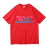 Kiss All The Time. Disco Occasionally T Shirts 100% Cotton Short Sleeve Prevalent Streetwear T-shirts High Quality Tees Shirts
