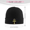 Ancient Egyptian Symbol Ankh Key Of Live Hats Autumn Winter Skullies Beanies Baggy Cap Unisex Women Acrylic Knitted Hat