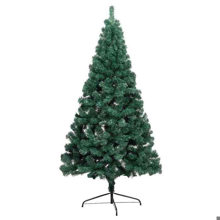 Maison Exclusive - Demi-arbre de Noël artificiel pré-éclairé et boules vert 120 cm