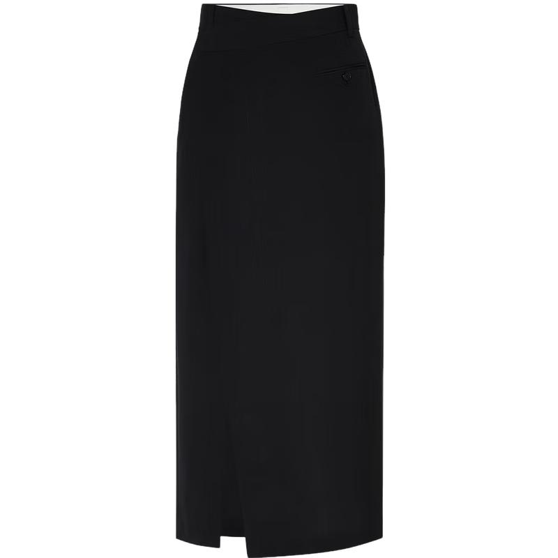 MO&Co. Deconstructed High-Waist Wrap Slit Skirt XS