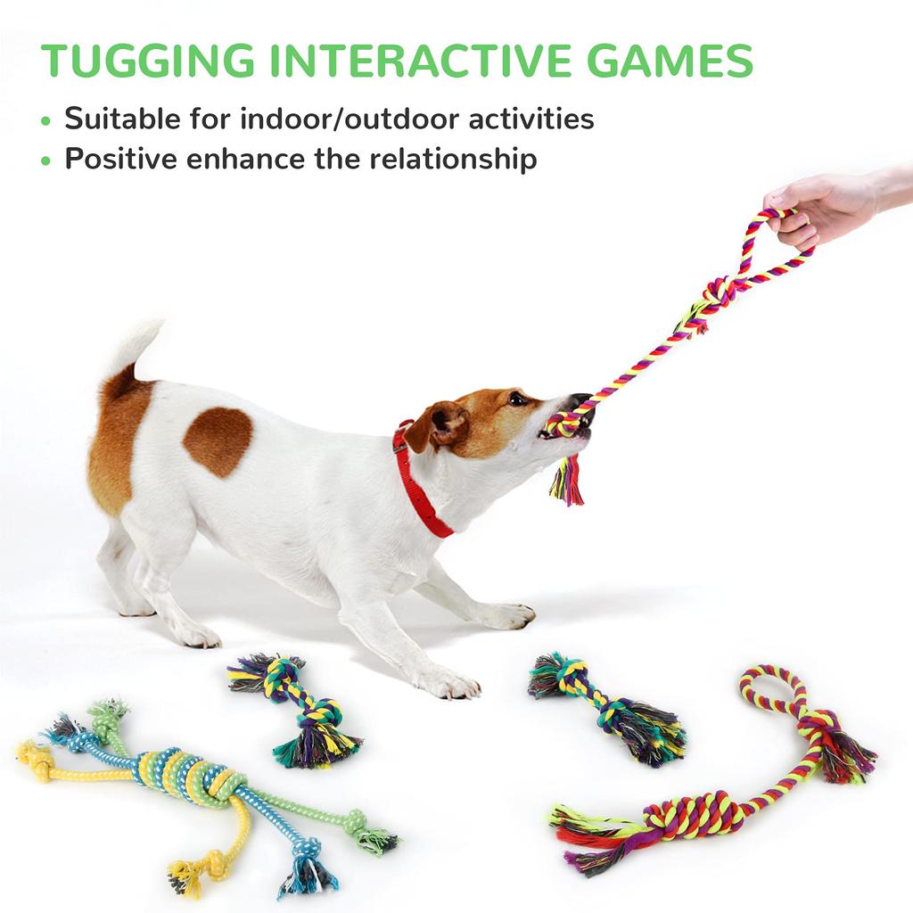 Dog Rattle 12 Pcs Puppy Toys for Cute Dog Toy Dog Set with Stuffed Animal Natural Cotton Puppy Loca Toy Dog Chew Toy Dog Dog Dog Dog Dog Dog Dog Dog