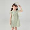 JELLYBABY Girls' Floral Flutter-Sleeve Qipao Summer Dress