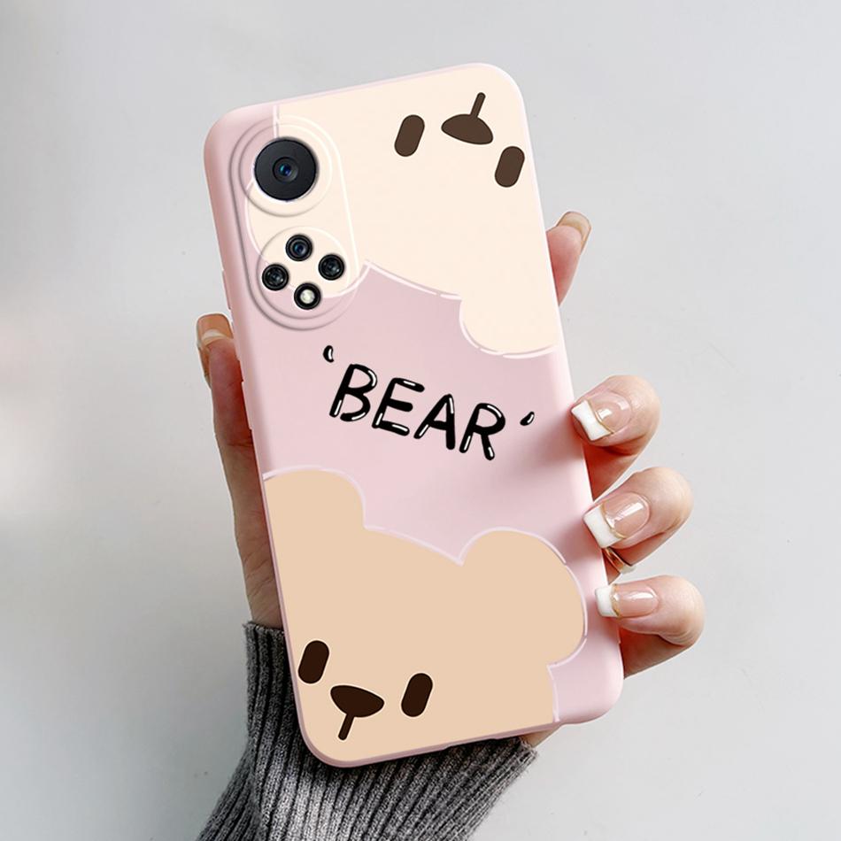 Funda For Honor 50 Capa Huawei Nova 9 Phone Case Soft Silicone Cute Cat Bear Cartoons Back Cover For Nova9 Honor50 Coque Bumper