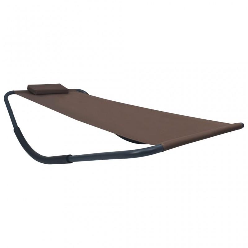Day and Night - Day and Night Brown Steel Lounger 200x90 Cm