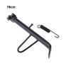 Sturdy and Durable Motorcycle Kickstand Easy Installation Made with Iron for Wear-Resistance Strong Compatibility, Black 21cm