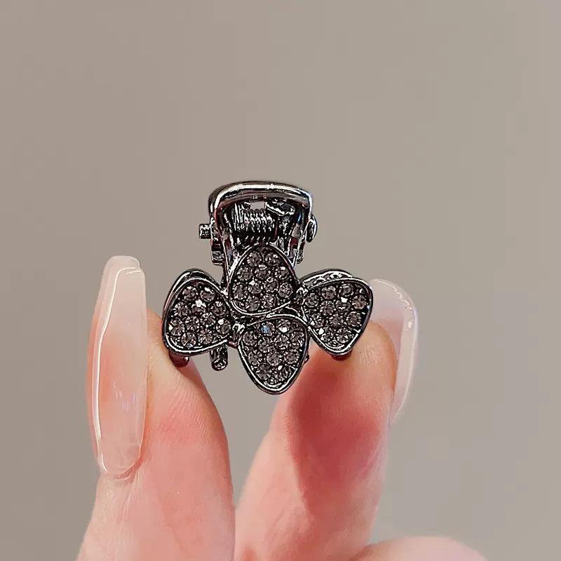 Korean Rhinestone Bow Claw Hair Clip