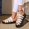 Large Size Retro Casual Cool Slippers Women's Summer New Thick-bottomed One-word Versatile Outer Slippers