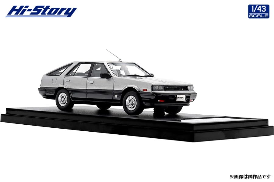 Hi Story Nissan Skyline HATCHBACK 2000 TURBO Gang Gray Metallic Finished Product 1/43 GT-E X (1984) Metallic/Black
