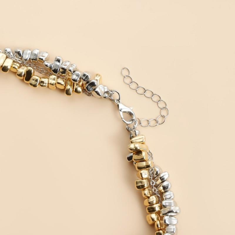 Handgefertigte Perlenherz-Quasten-Anhänger-Halskette mit einzigartigen unregelmäßigen Designs und Schlangenform für modebewusste Frauen