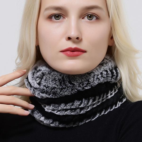 

Вязаная повязка на голову женская из натурального меха кролика рекс, повязки для волос, зимний теплый модный женский головной убор One Size