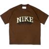 Nike Daily Vintage T Shirts Unisex Brown Crew Neck Moderate Straight Fit FB2736-259