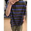 Cotton Short Sleeve T Men's T-shirt Ins Trendy Hip-Hop Style Crew Neck Base Shirt Summer