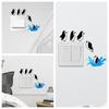 Vinyl Penguin Switch Stickers Cartoon Cute Penguin Diving Wallpaper Removable Luxury Wall Stickers Phone Case Laptop