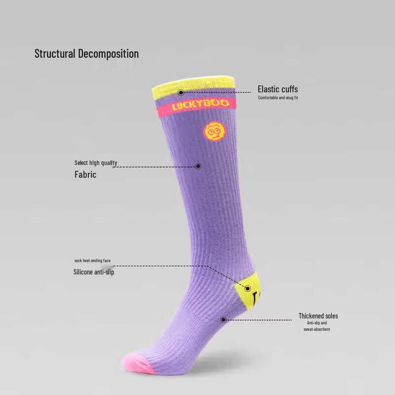 LUCKYBOO Kids Professional Ski & Snowboard Socks L