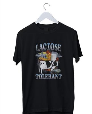 Laktosetolerantes Vintage Grafikdruck Herren Unisex T-Shirt